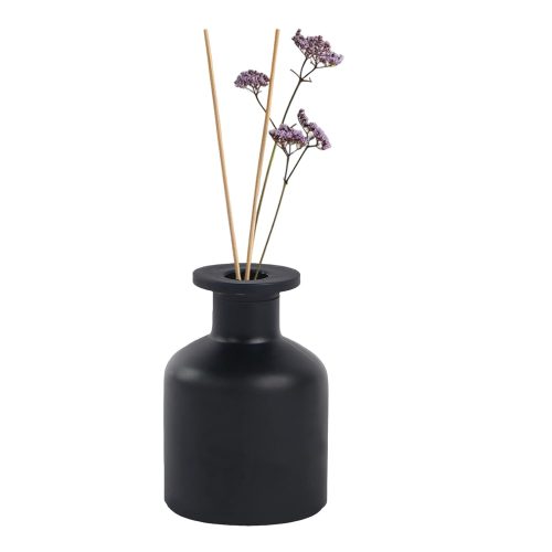 ingle 150ml/5oz Empty Glass Diffuser Bottle (Refillable) — Aromatherapy Storage Container & Accessory, Ideal for DIY Reed Diffuser Refills, Crafts, and Home Decor (Black)