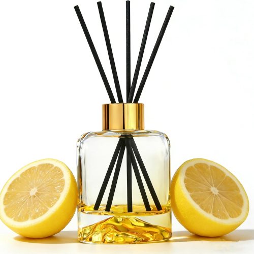 Reed Diffuser Set — Lemon Verbena Essential Oil Diffuser; 5.07 fl oz Aromatherapy Bottle with Reeds; A Top Choice for Home Fragrance and Bathroom Shelf Decor